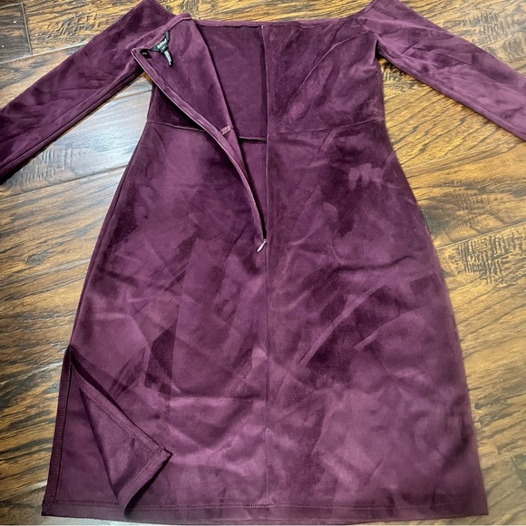 New! Buffalo David Bitton Vegan Suede Off the Dress Regal Plum … - Picture 6 of 14